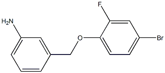 3-(4-bromo-2-fluorophenoxymethyl)aniline,,结构式