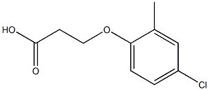 3-(4-chloro-2-methylphenoxy)propanoic acid,,结构式