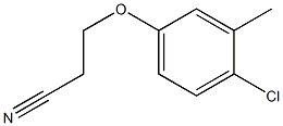 3-(4-chloro-3-methylphenoxy)propanenitrile Structure