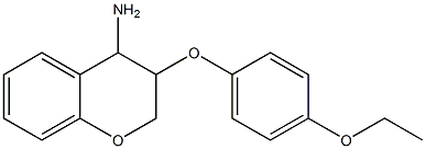 3-(4-ethoxyphenoxy)-3,4-dihydro-2H-1-benzopyran-4-amine Struktur