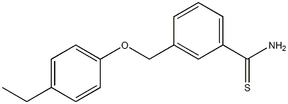 3-(4-ethylphenoxymethyl)benzene-1-carbothioamide