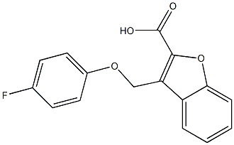  3-(4-fluorophenoxymethyl)-1-benzofuran-2-carboxylic acid