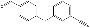 3-(4-formylphenoxy)benzonitrile 化学構造式