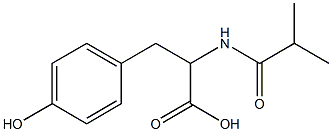 3-(4-hydroxyphenyl)-2-(isobutyrylamino)propanoic acid Structure