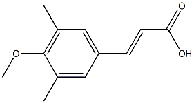 3-(4-methoxy-3,5-dimethylphenyl)prop-2-enoic acid 结构式