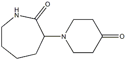 3-(4-oxopiperidin-1-yl)azepan-2-one,,结构式