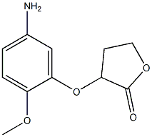 3-(5-amino-2-methoxyphenoxy)oxolan-2-one,,结构式