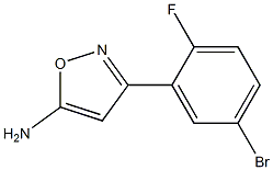 3-(5-bromo-2-fluorophenyl)-1,2-oxazol-5-amine