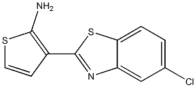 3-(5-chloro-1,3-benzothiazol-2-yl)thiophen-2-amine Structure