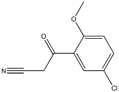3-(5-chloro-2-methoxyphenyl)-3-oxopropanenitrile,,结构式