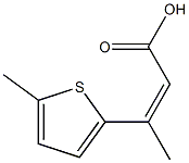 3-(5-methylthiophen-2-yl)but-2-enoic acid Struktur