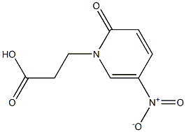 3-(5-nitro-2-oxo-1,2-dihydropyridin-1-yl)propanoic acid Structure