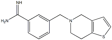 3-(6,7-dihydrothieno[3,2-c]pyridin-5(4H)-ylmethyl)benzenecarboximidamide,,结构式