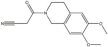 3-(6,7-dimethoxy-3,4-dihydroisoquinolin-2(1H)-yl)-3-oxopropanenitrile Structure