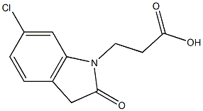 3-(6-chloro-2-oxo-2,3-dihydro-1H-indol-1-yl)propanoic acid