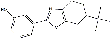 3-(6-tert-butyl-4,5,6,7-tetrahydro-1,3-benzothiazol-2-yl)phenol Struktur
