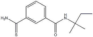 3-(aminocarbonothioyl)-N-(1,1-dimethylpropyl)benzamide Structure