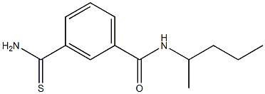 3-(aminocarbonothioyl)-N-(1-methylbutyl)benzamide