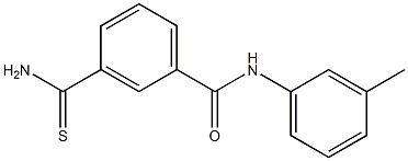 3-(aminocarbonothioyl)-N-(3-methylphenyl)benzamide Structure