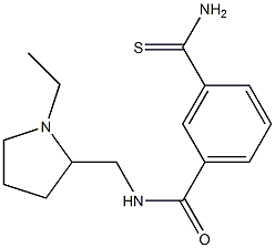 3-(aminocarbonothioyl)-N-[(1-ethylpyrrolidin-2-yl)methyl]benzamide|