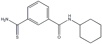 3-(aminocarbonothioyl)-N-cyclohexylbenzamide Structure