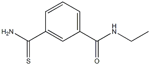 3-(aminocarbonothioyl)-N-ethylbenzamide 化学構造式