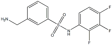 3-(aminomethyl)-N-(2,3,4-trifluorophenyl)benzene-1-sulfonamide 化学構造式