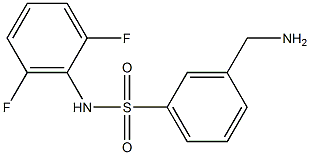 3-(aminomethyl)-N-(2,6-difluorophenyl)benzene-1-sulfonamide Structure