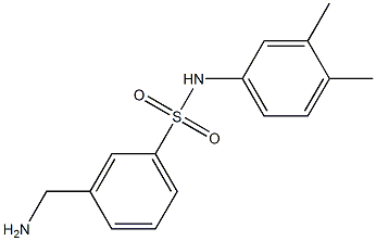 3-(aminomethyl)-N-(3,4-dimethylphenyl)benzenesulfonamide Structure