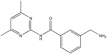 3-(aminomethyl)-N-(4,6-dimethylpyrimidin-2-yl)benzamide Structure