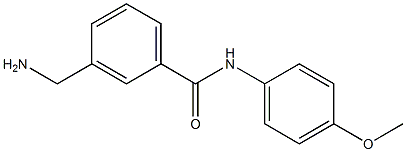 3-(aminomethyl)-N-(4-methoxyphenyl)benzamide 结构式