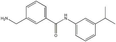 3-(aminomethyl)-N-[3-(propan-2-yl)phenyl]benzamide