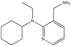 3-(aminomethyl)-N-cyclohexyl-N-ethylpyridin-2-amine Struktur