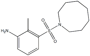 3-(azocane-1-sulfonyl)-2-methylaniline,,结构式