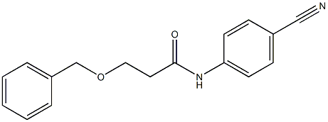 3-(benzyloxy)-N-(4-cyanophenyl)propanamide Struktur
