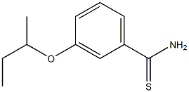 3-(butan-2-yloxy)benzene-1-carbothioamide,,结构式