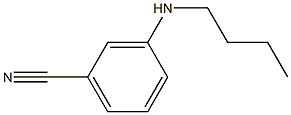 3-(ブチルアミノ)ベンゾニトリル 化学構造式