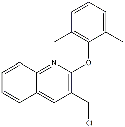 3-(chloromethyl)-2-(2,6-dimethylphenoxy)quinoline Structure