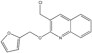 3-(chloromethyl)-2-(furan-2-ylmethoxy)quinoline,,结构式