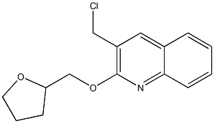 3-(chloromethyl)-2-(oxolan-2-ylmethoxy)quinoline 化学構造式