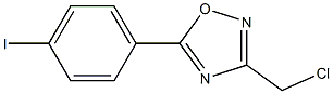 3-(chloromethyl)-5-(4-iodophenyl)-1,2,4-oxadiazole Structure