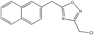 3-(chloromethyl)-5-(naphthalen-2-ylmethyl)-1,2,4-oxadiazole 结构式