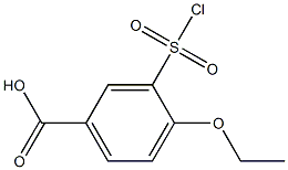 3-(chlorosulfonyl)-4-ethoxybenzoic acid Struktur