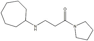 3-(cycloheptylamino)-1-(pyrrolidin-1-yl)propan-1-one Struktur