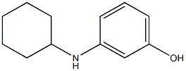 3-(cyclohexylamino)phenol,,结构式