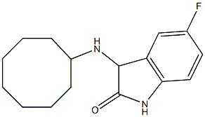 3-(cyclooctylamino)-5-fluoro-2,3-dihydro-1H-indol-2-one,,结构式