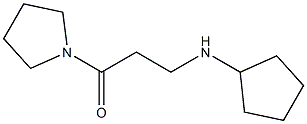 3-(cyclopentylamino)-1-(pyrrolidin-1-yl)propan-1-one Struktur