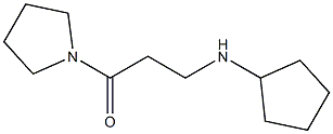 3-(cyclopentylamino)-1-(pyrrolidin-1-yl)propan-1-one 结构式