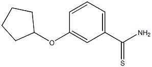 3-(cyclopentyloxy)benzenecarbothioamide Structure