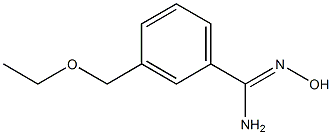 3-(ethoxymethyl)-N'-hydroxybenzenecarboximidamide 结构式